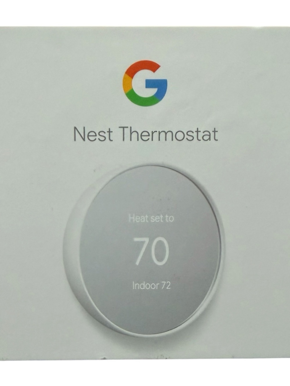 Google Nest G4CVZ Smart Thermostat GA01334-US - Snow - Excellent Condition